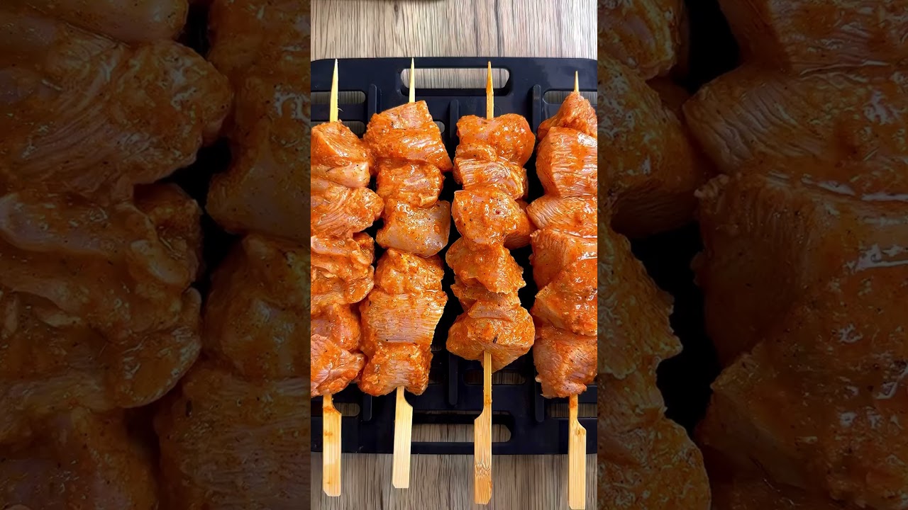 The BEST way to make chicken skewers at home!