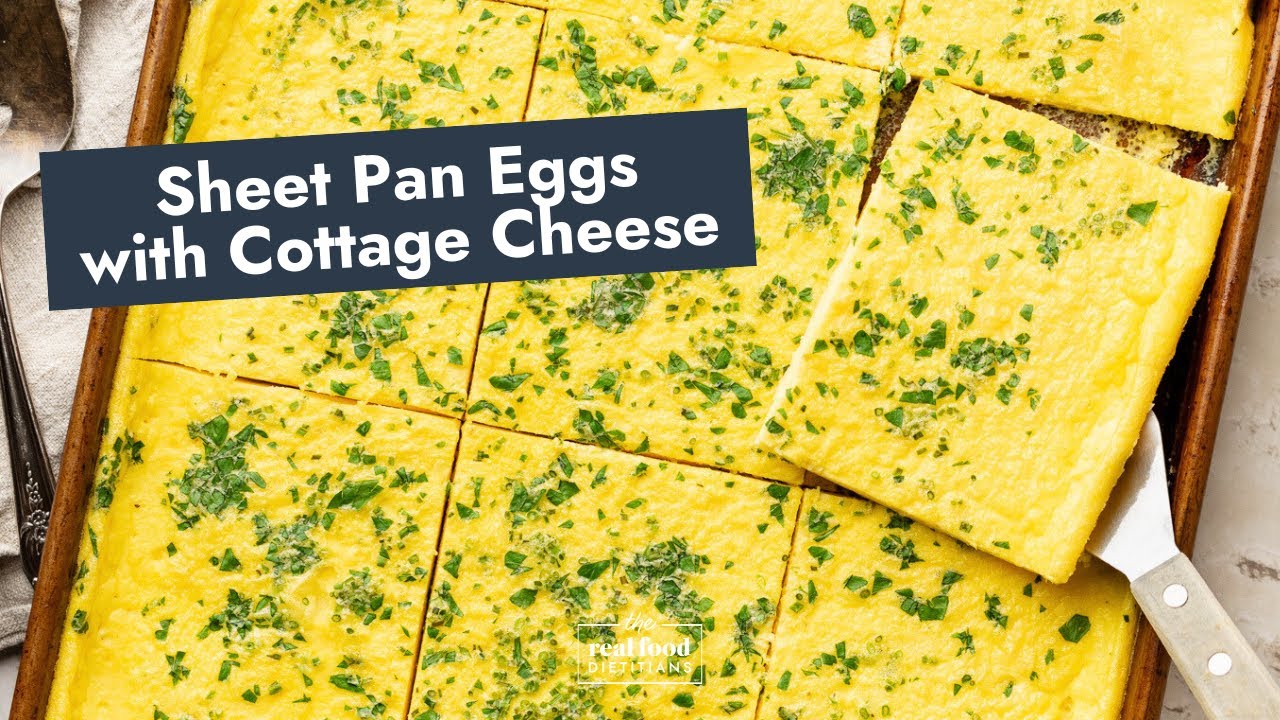 Sheet Pan Eggs with Cottage Cheese