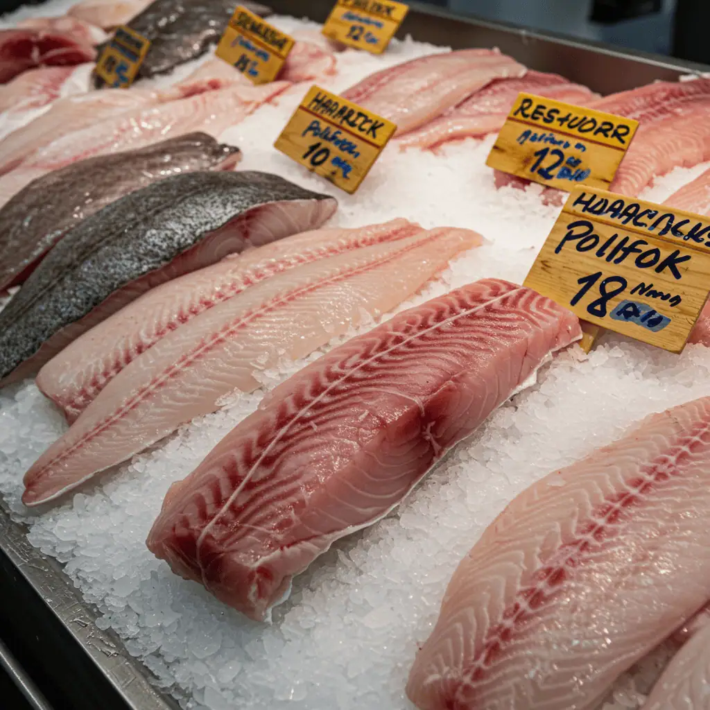 Fresh fish fillets for homemade filet o fish burger