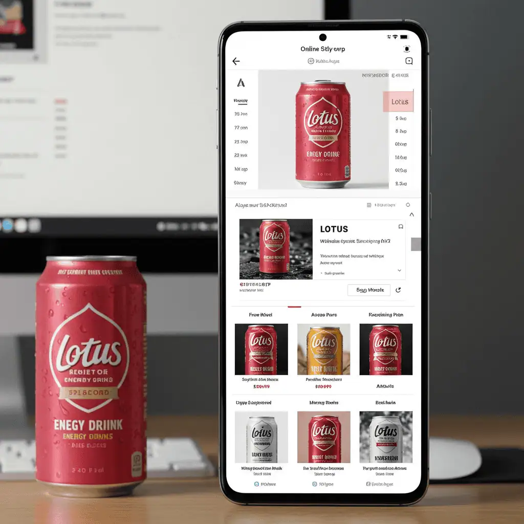 Buying canned Lotus energy drink online