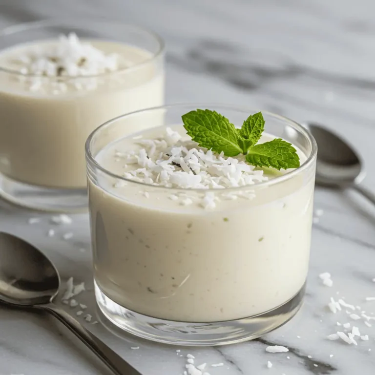 Coconut milk keto dessert in glass cup