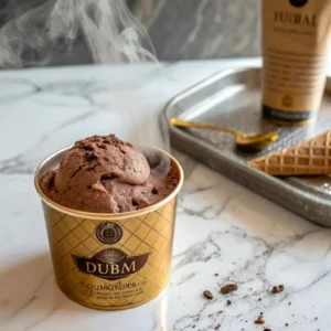 Costco Dubai chocolate ice cream in luxury pint