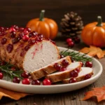 Crock pot cranberry turkey tenderloin with glaze
