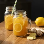 Natural Mounjaro Recipe Emily Martinez drink in mason jar