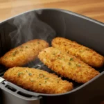 Gorton’s fish fillets in air fryer basket