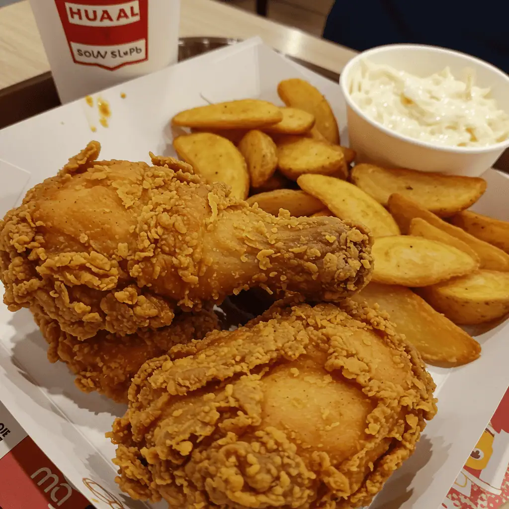 Halal chicken meal at U.S. fast food location