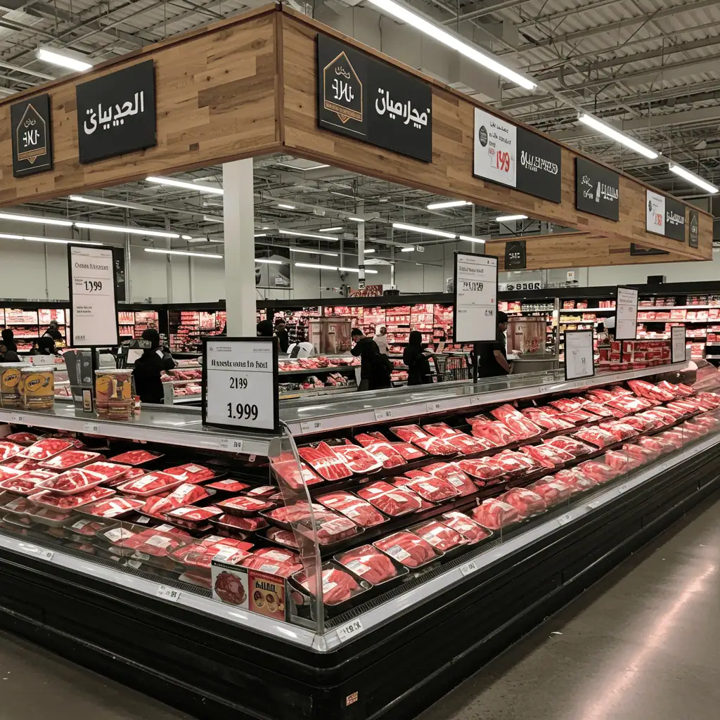 Halal meat section in Walmart or Costco USA