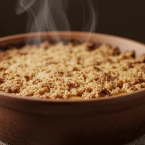 recipe for healthy apple crumble dessert