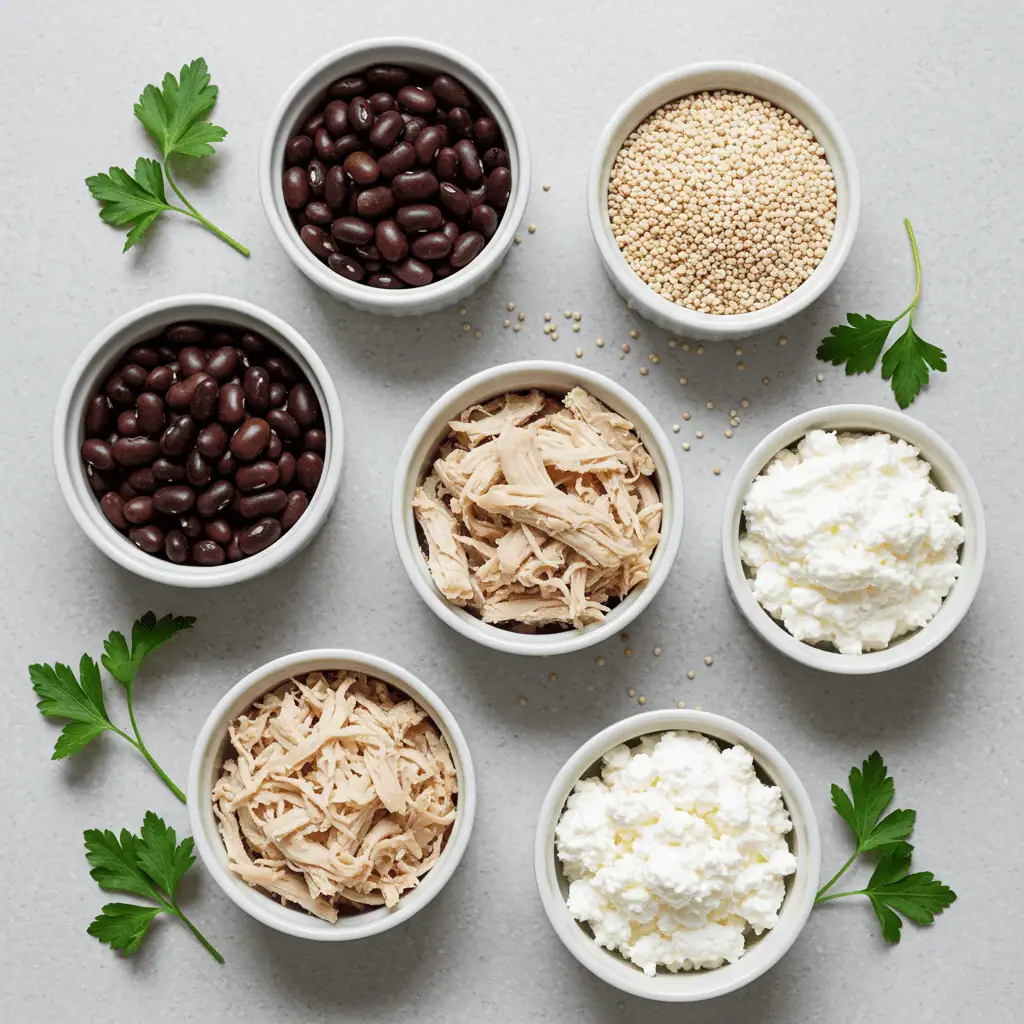 high-protein cottage cheese wrap ingredients no egg