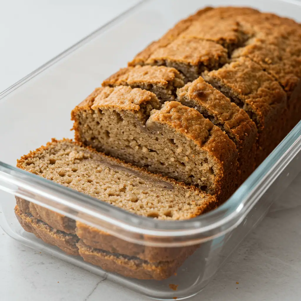 storing keto banana bread