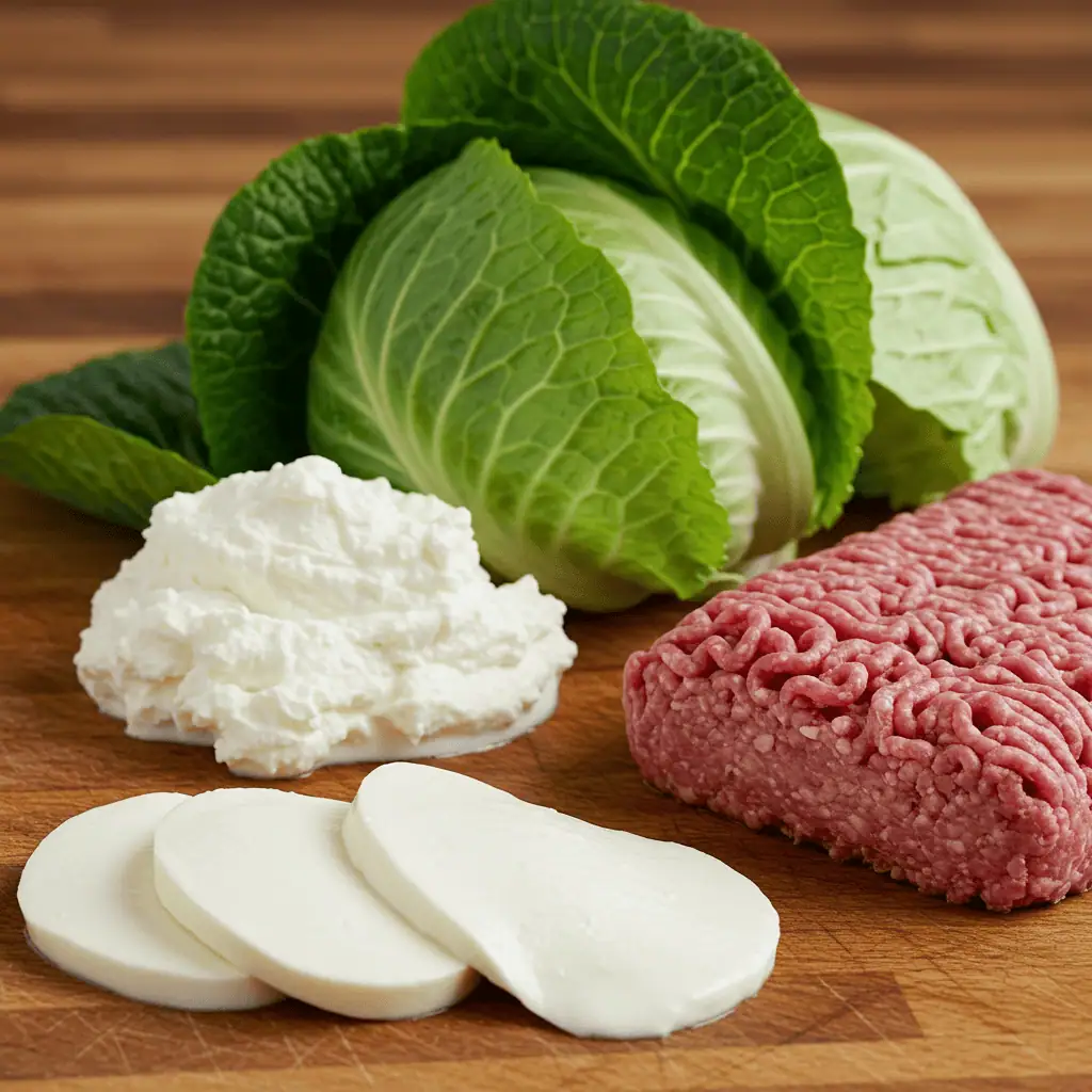 cabbage lasagna keto recipe ingredients