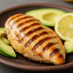 keto chicken breast fillet recipe grilled avocado