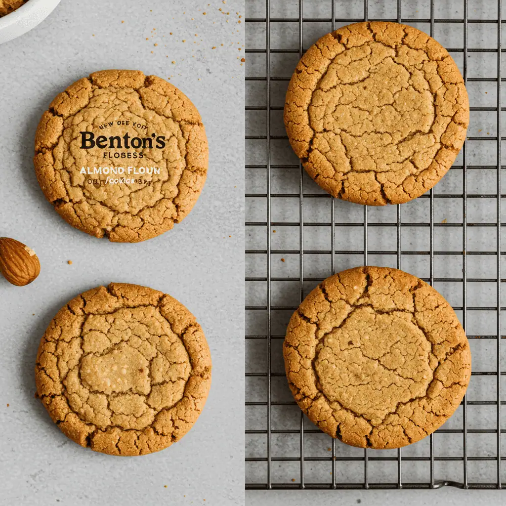 keto cookie vs benton’s almond flour cookie