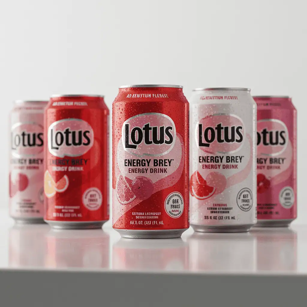 assorted lotus energy drink can flavors