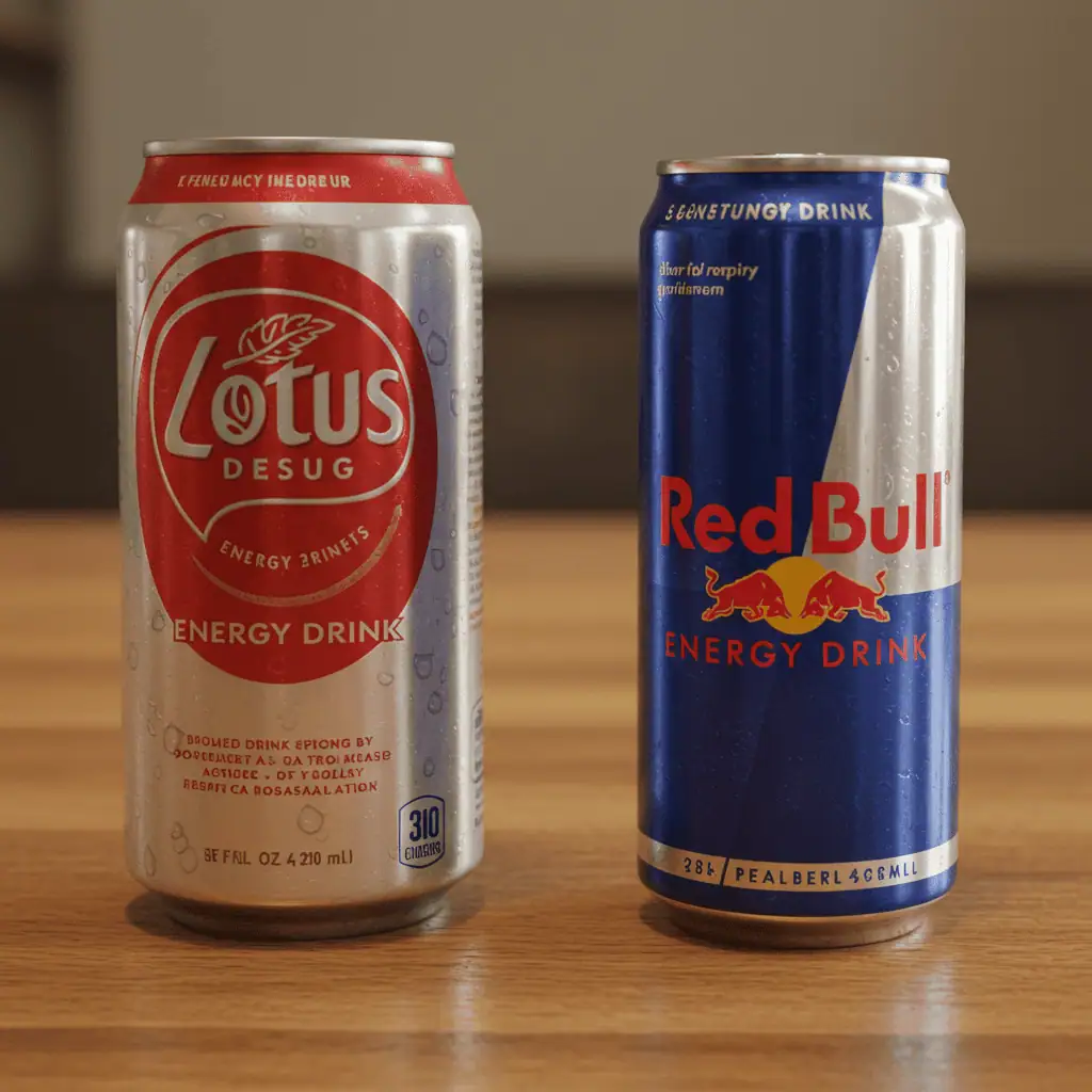 Lotus vs Red Bull energy drinks comparison