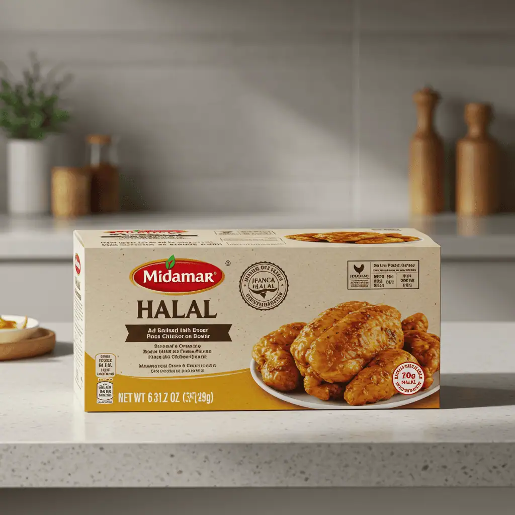 Midamar halal chicken certified in the USA