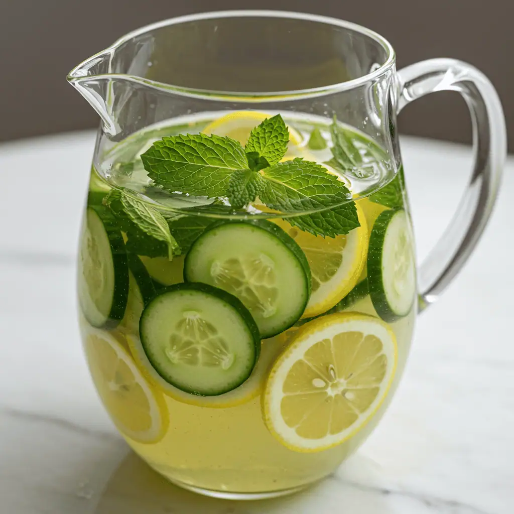 Cucumber Mint Detox Drink as Natural Mounjaro Alternative