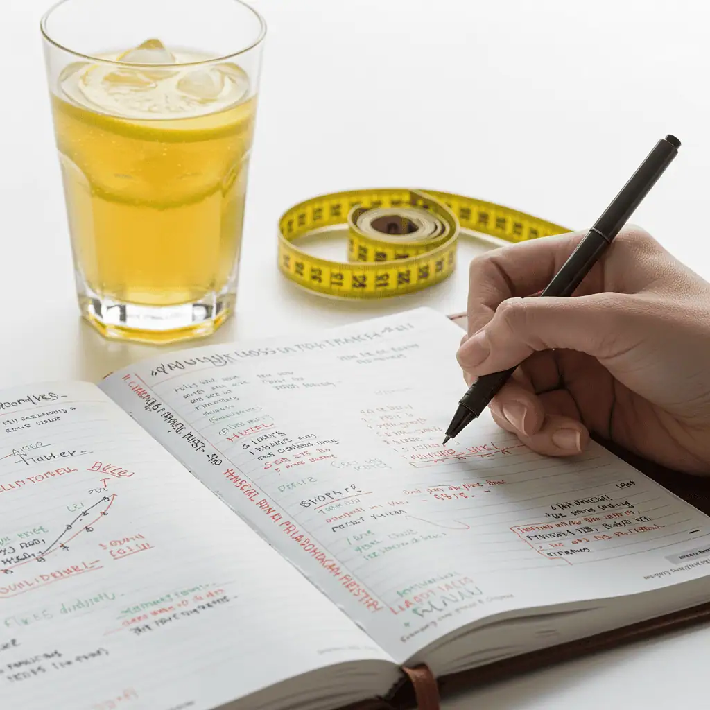 7-day weight loss tracker with homemade drinks