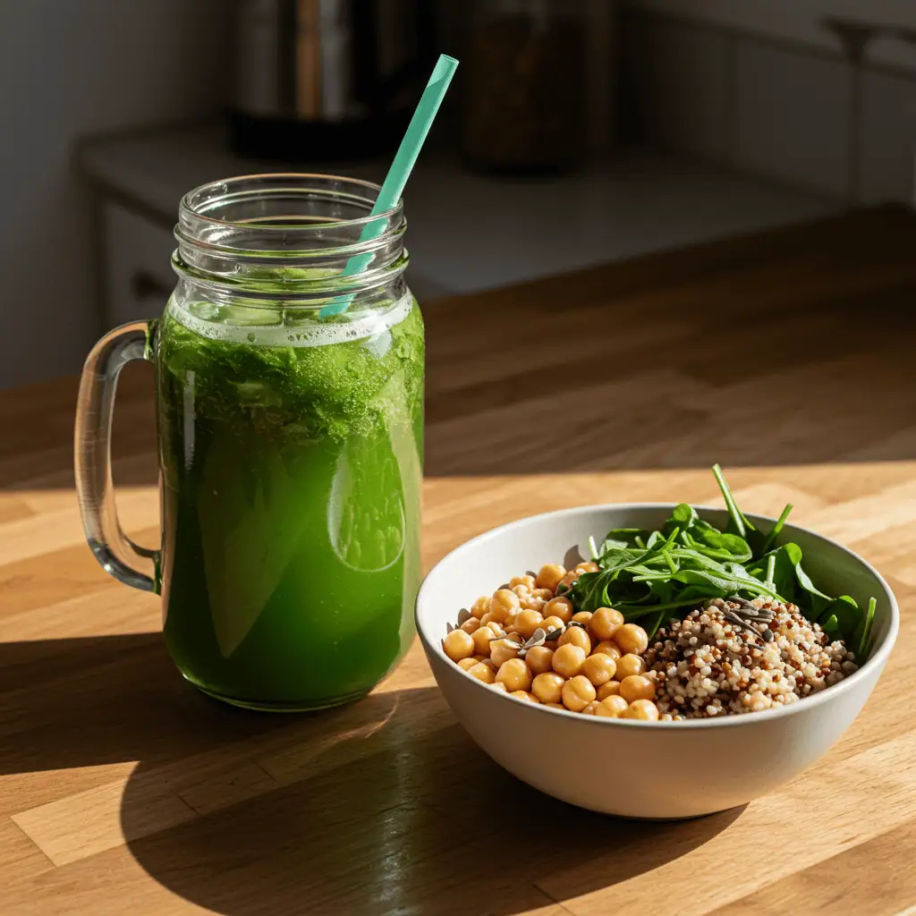 Natural Mounjaro Drink with Healthy Lunch