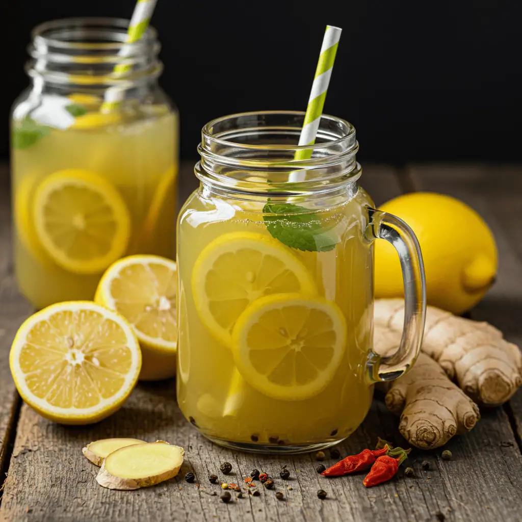 Natural Mounjaro Recipe for Weight Loss Drink in a Mason Jar