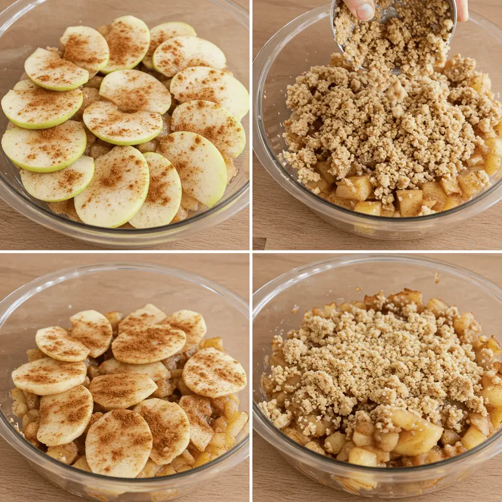 how to make healthy apple crumble