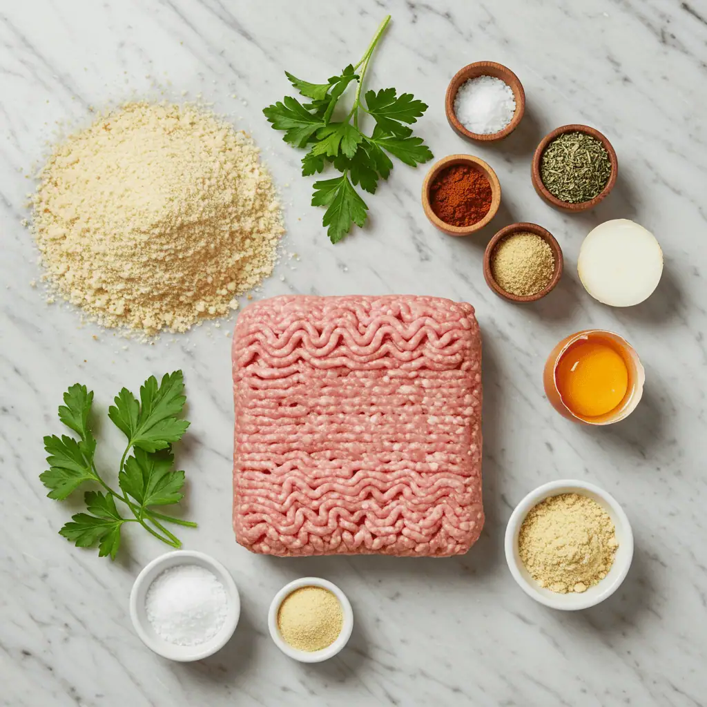 ingredients for easy chicken meatloaf recipe
