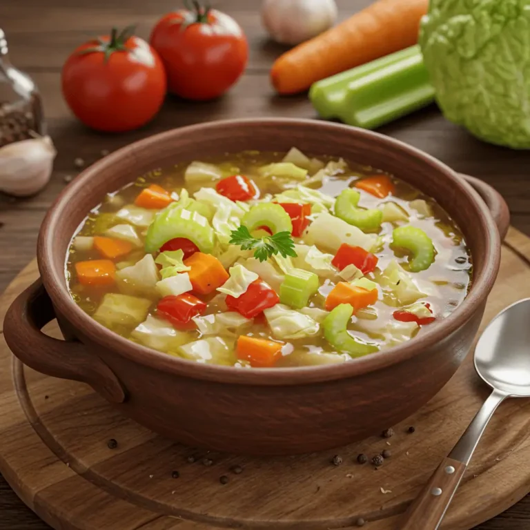 fat burning soup recipe with cabbage and celery