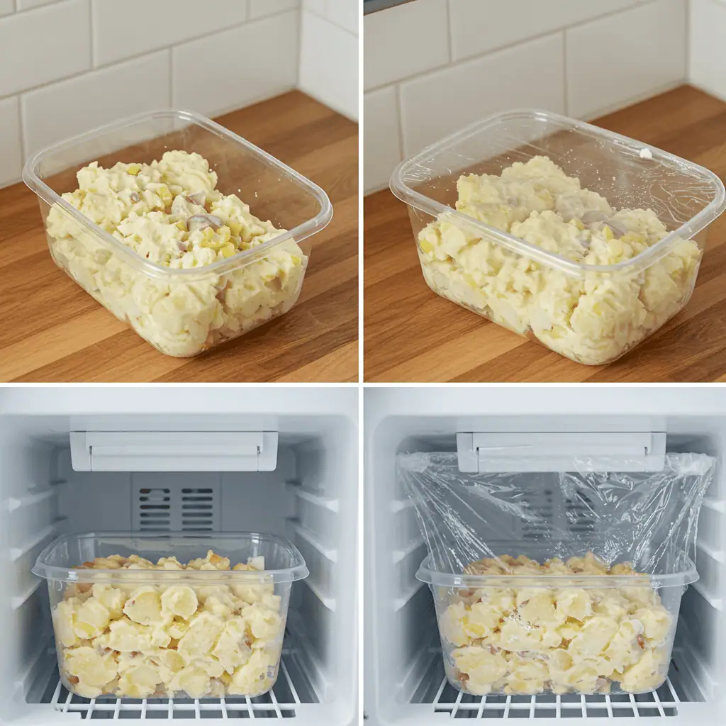 how to freeze potato salad properly
