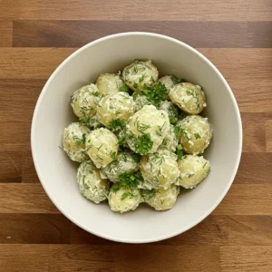 gluten free potato salad with fresh herbs