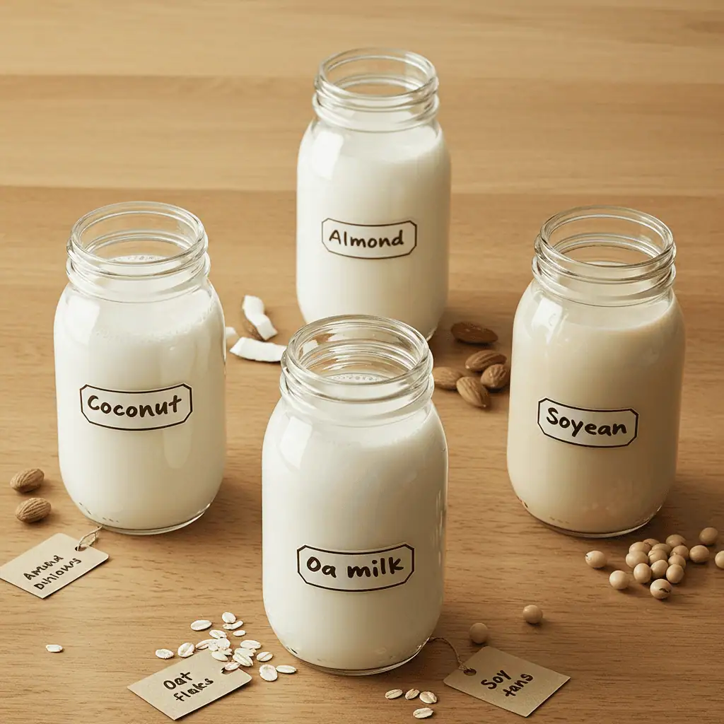 dairy free milks for custard