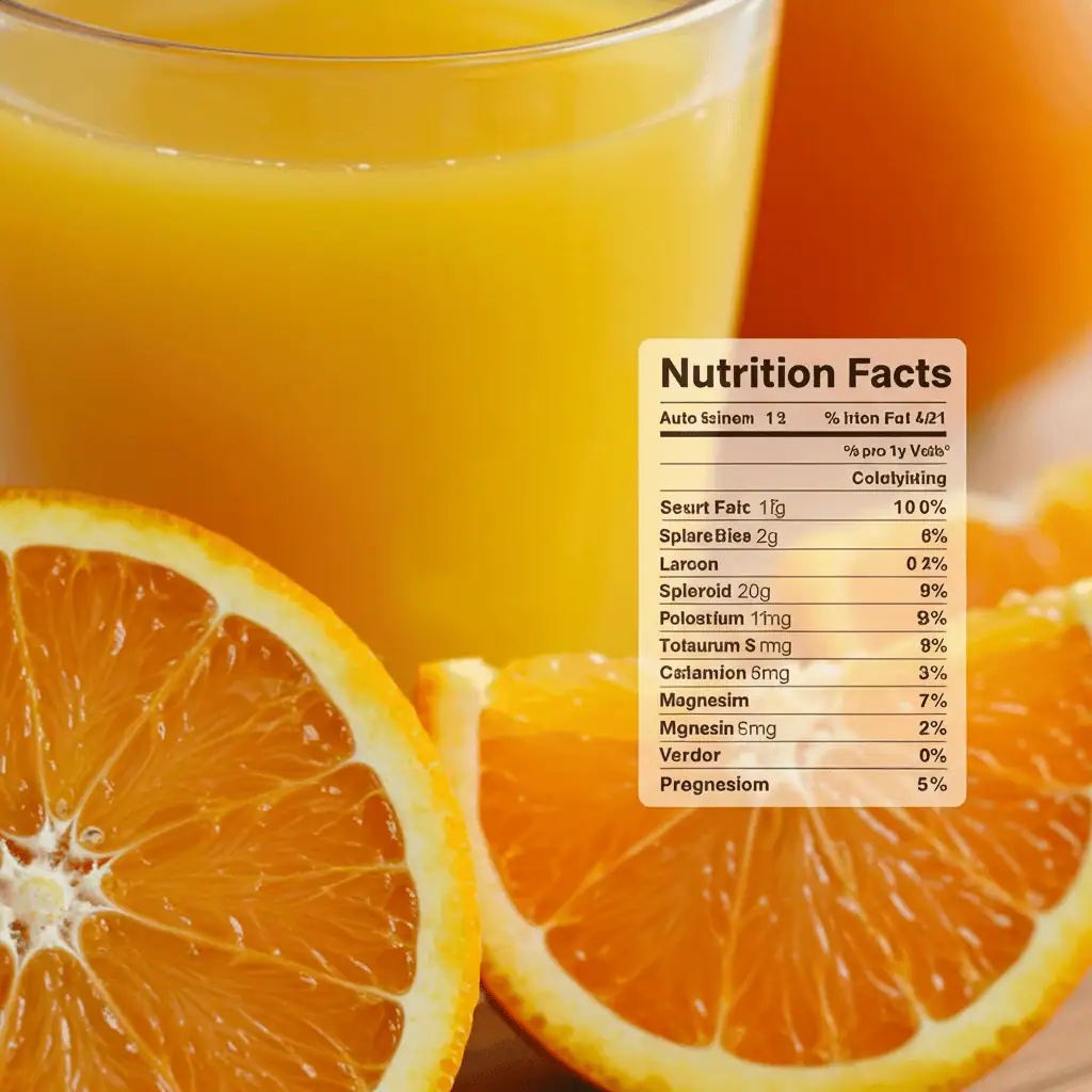 nutrients in orange juice electrolytes