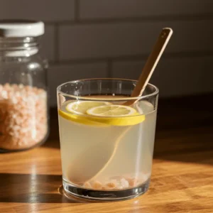 pink salt fat burning recipe drink in glass