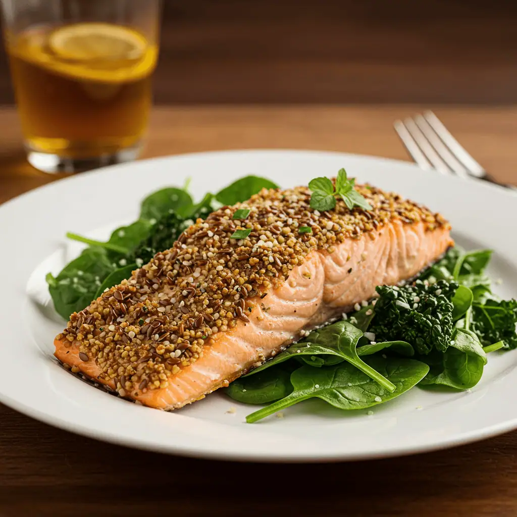 seed-crusted dinner for bariatric diet