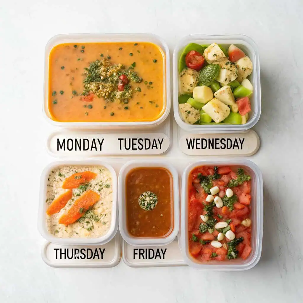 fat burning soup weekly meal prep