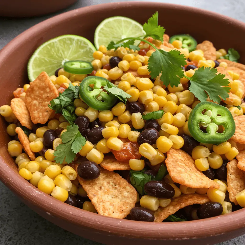 southwest barbecue ranch frito corn salad variation