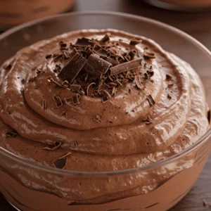 sugar free chocolate mousse carbs dessert in bowl
