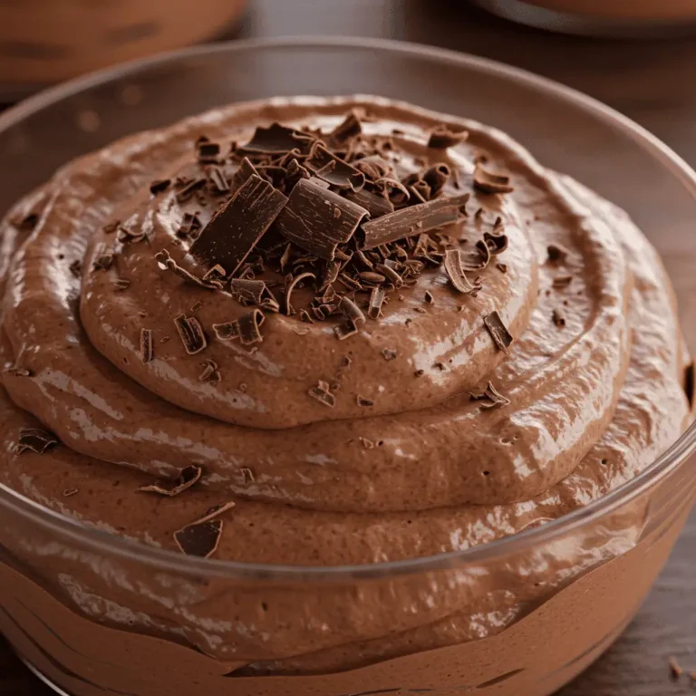 sugar free chocolate mousse carbs dessert in bowl