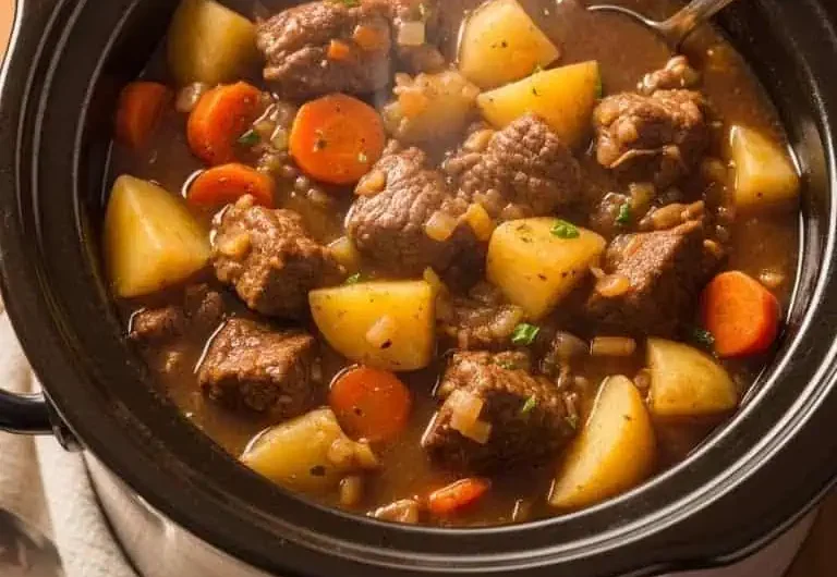 The Easiest Crockpot Beef Stew Ever | Simple One Pot Dinner Recipe