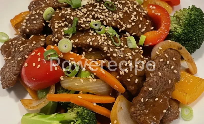spicy halal beef stir fry