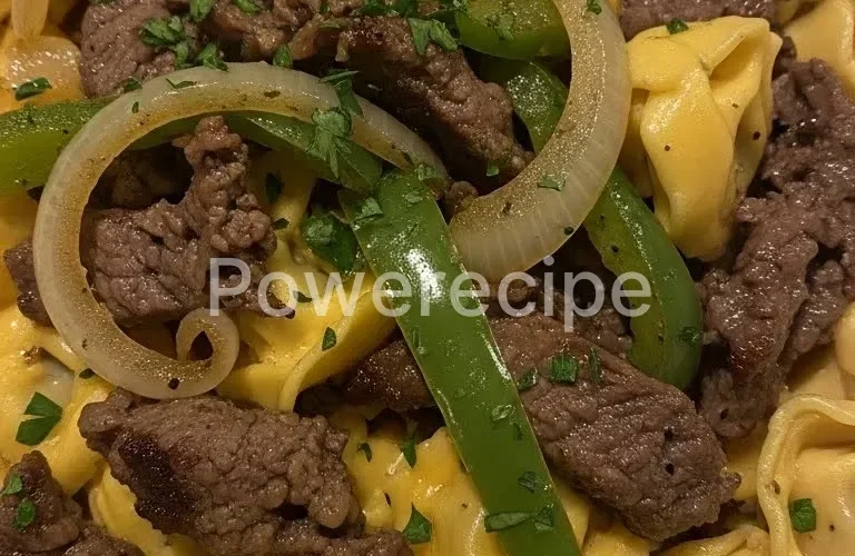 philly cheesesteak tortellini pasta