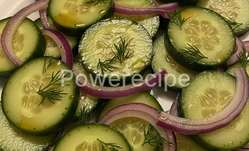 fresh summer cucumber salad
