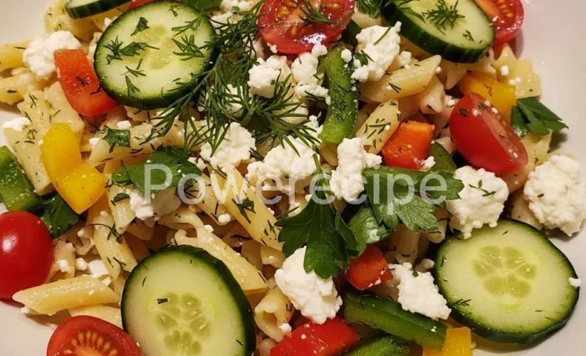 healthy cucumber pasta salad