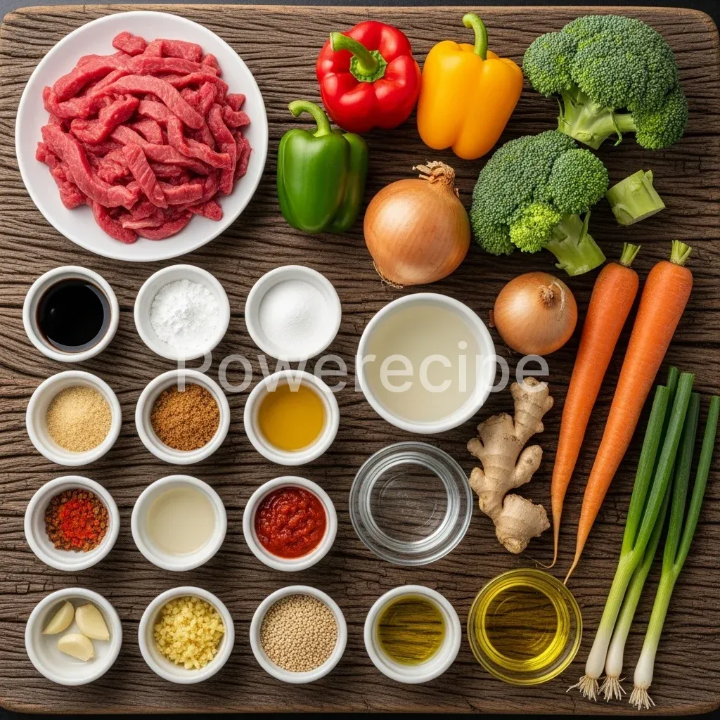 spicy halal beef stir fry