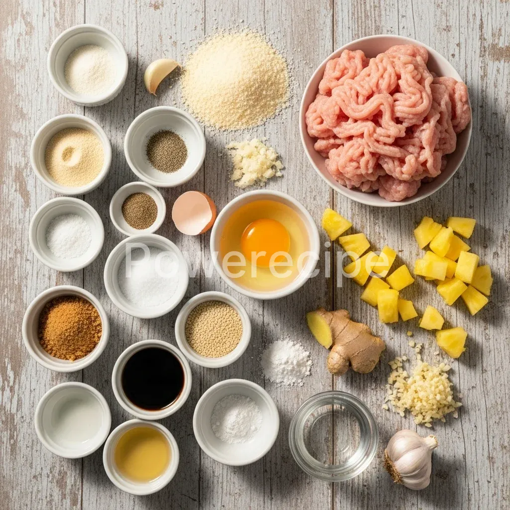 pineapple teriyaki chicken meatballs