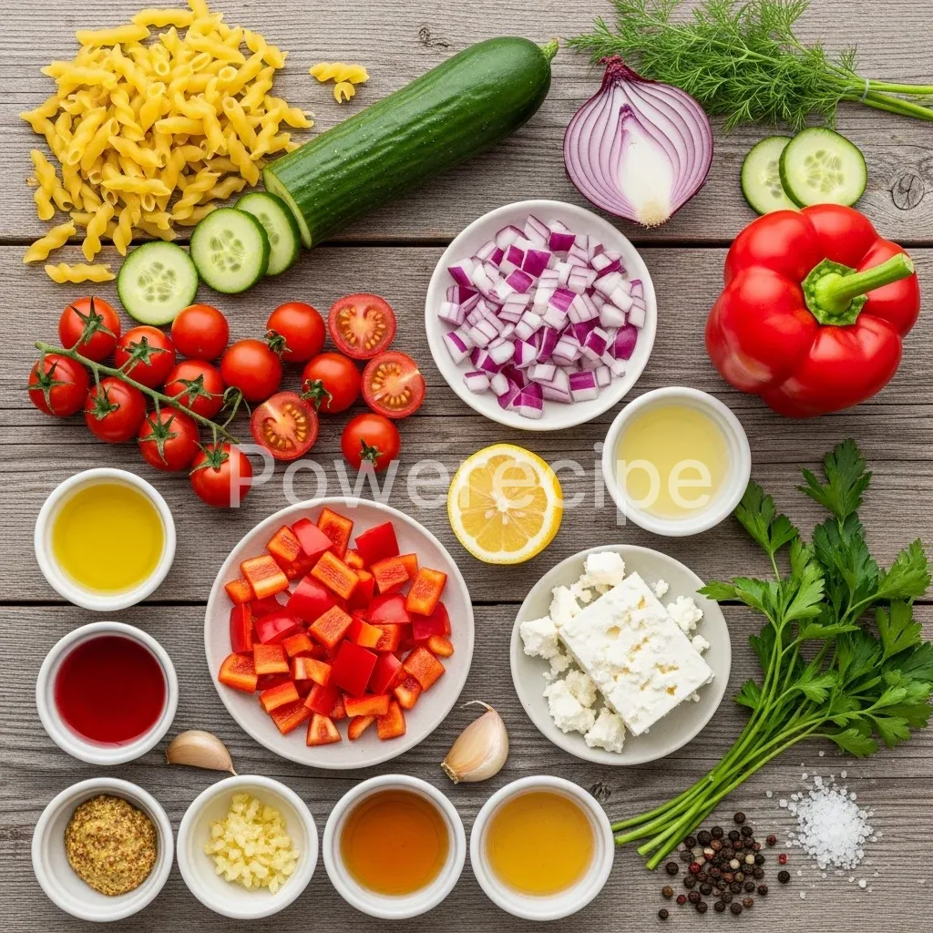 healthy cucumber pasta salad