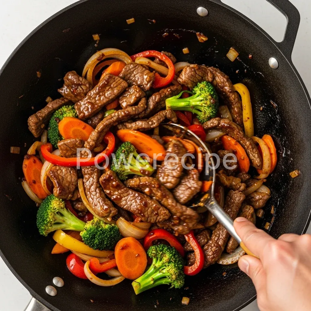 spicy halal beef stir fry