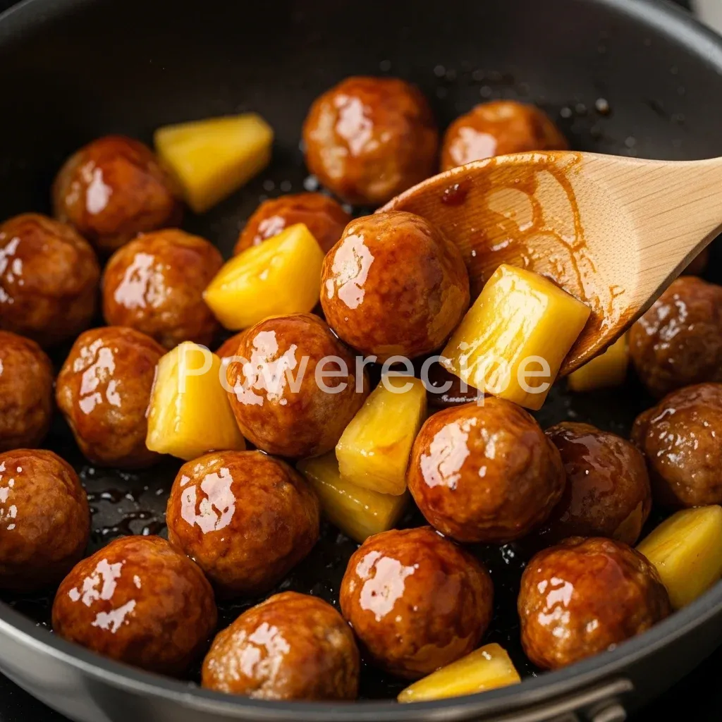 pineapple teriyaki chicken meatballs