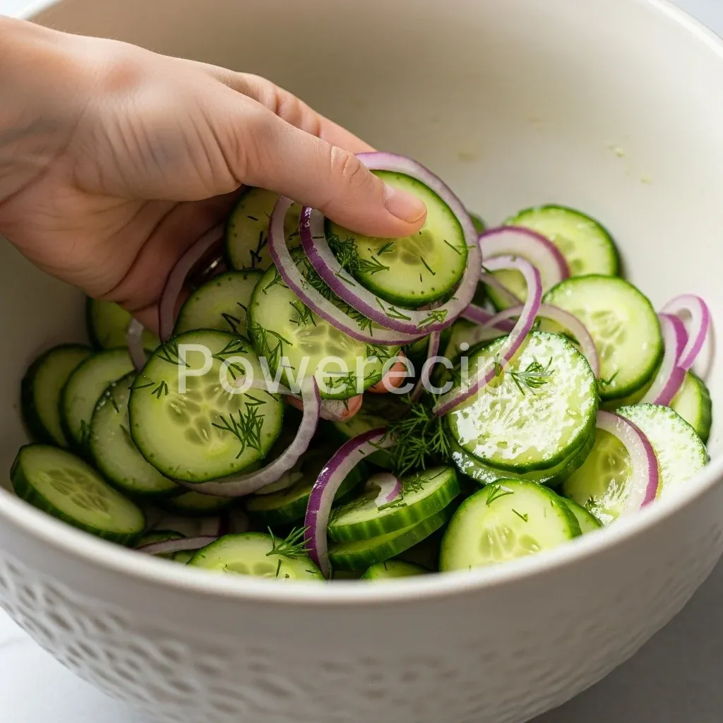 fresh summer cucumber salad