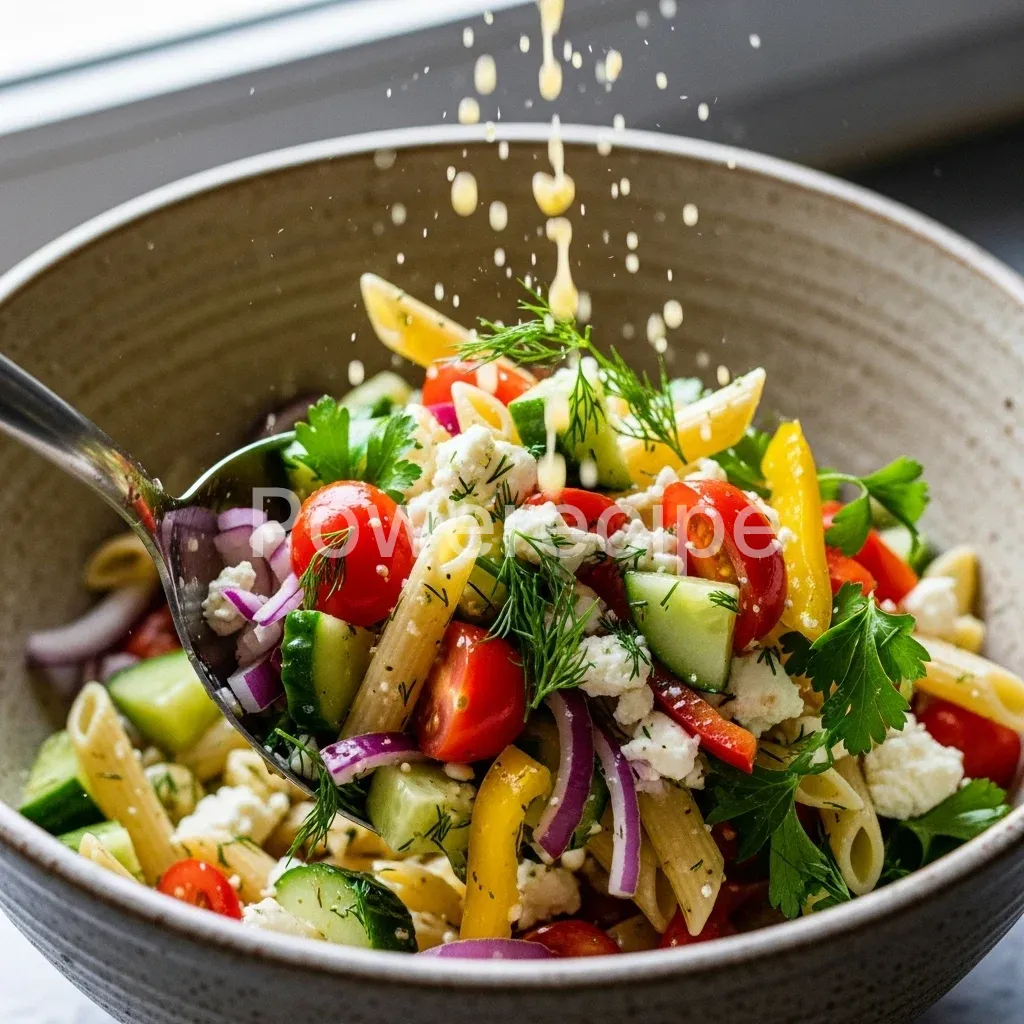 healthy cucumber pasta salad