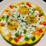 sheet pan eggs with cottage cheese